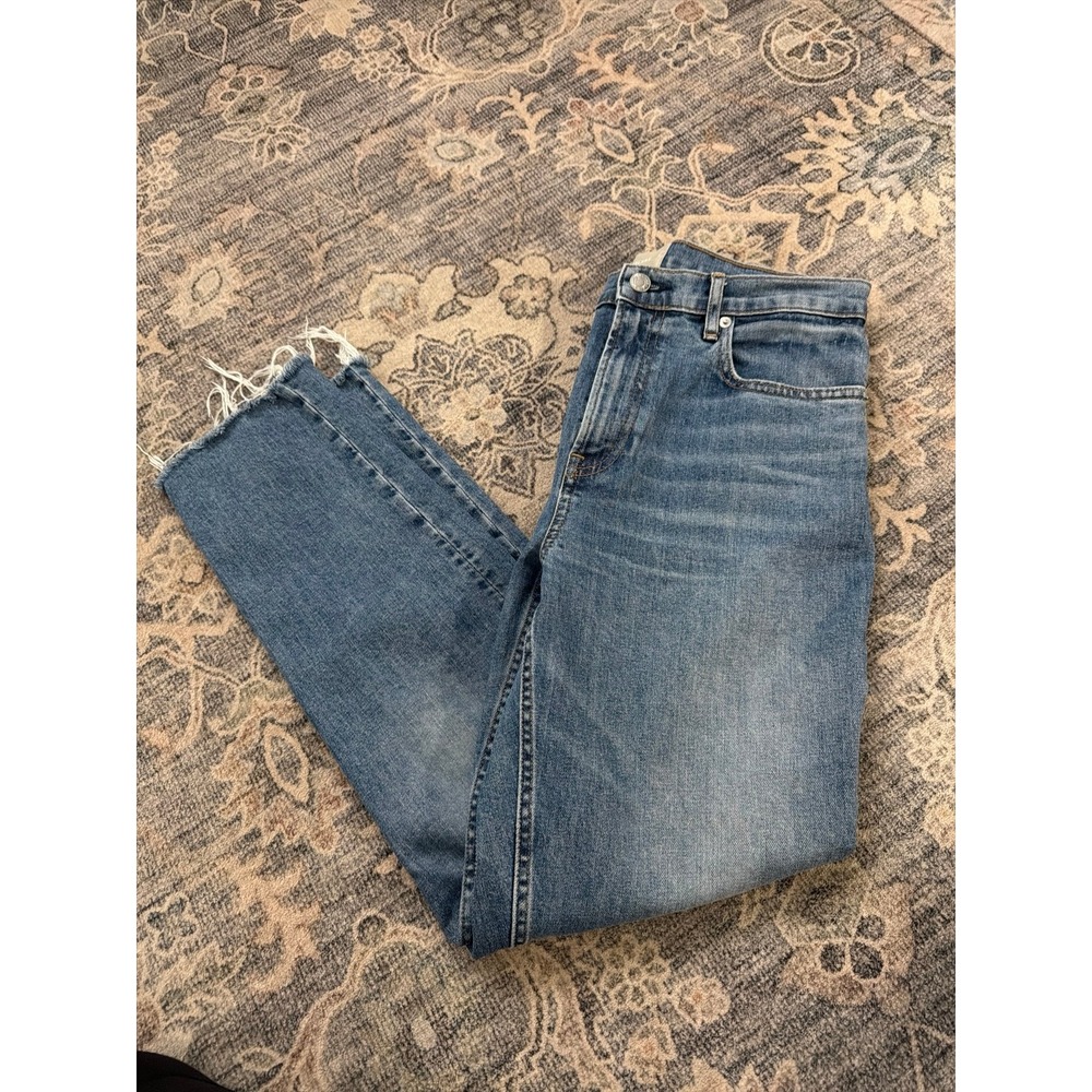 Everlane The Cheeky Jean Frayed Hem Light Wash